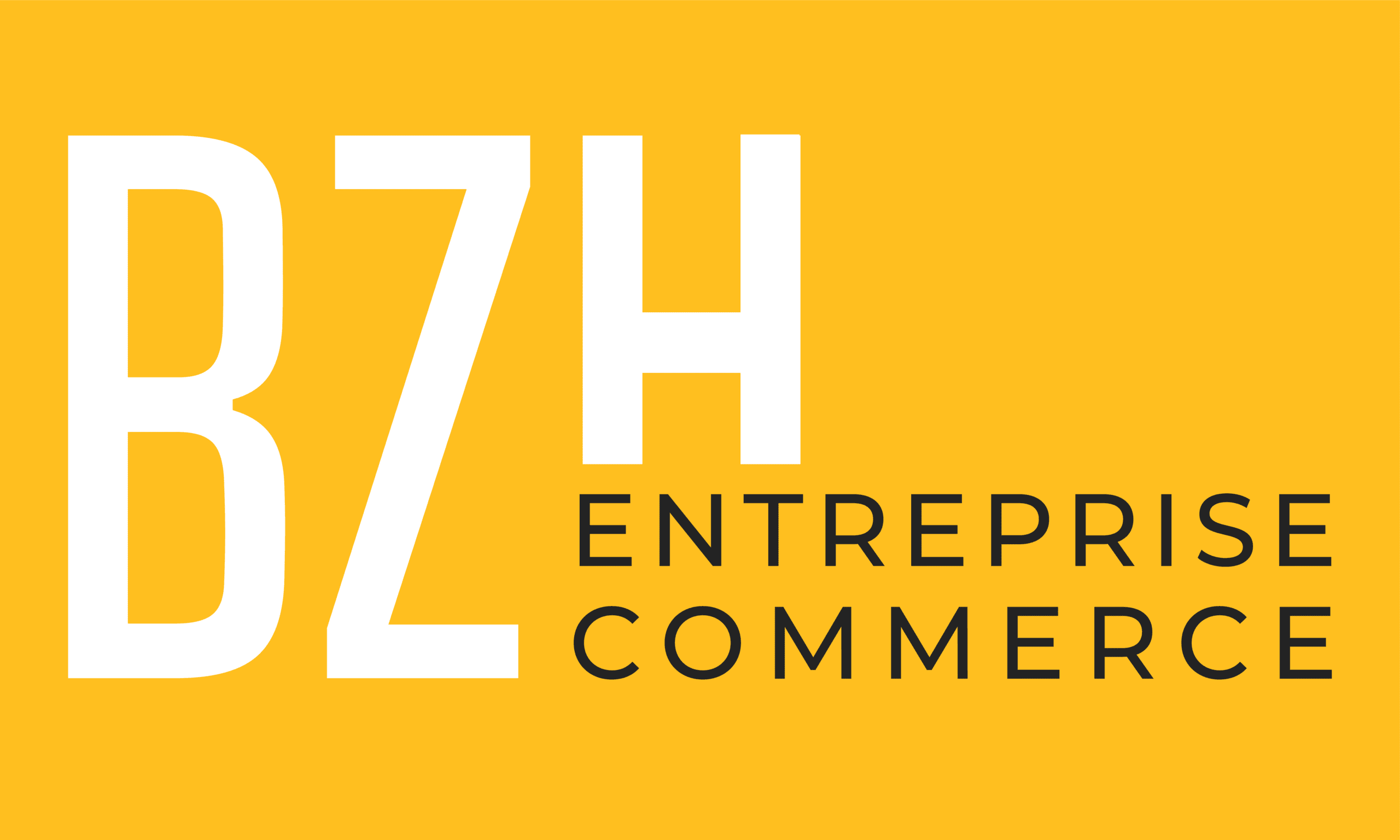 Logo Entreprise Commerce – Fond jaune