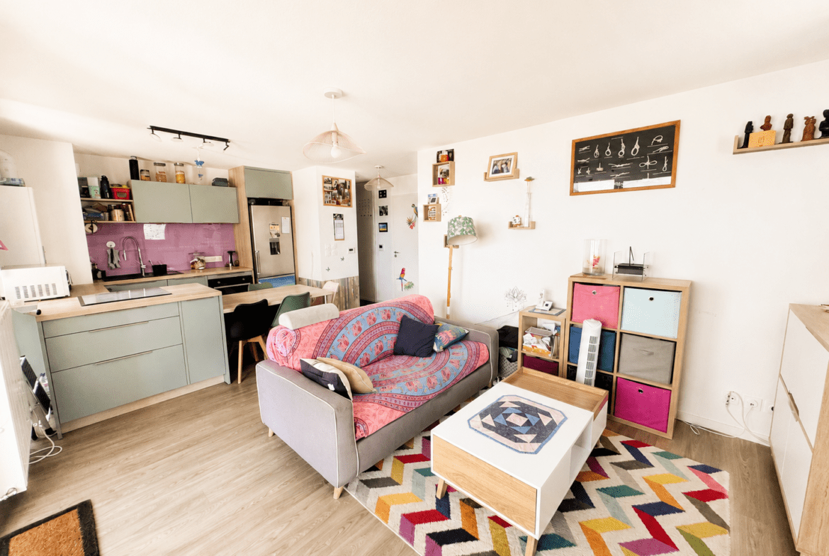 Appartement Plescop 2 pièce(s) 47.09 m² – ascenseur – terrasse et parking