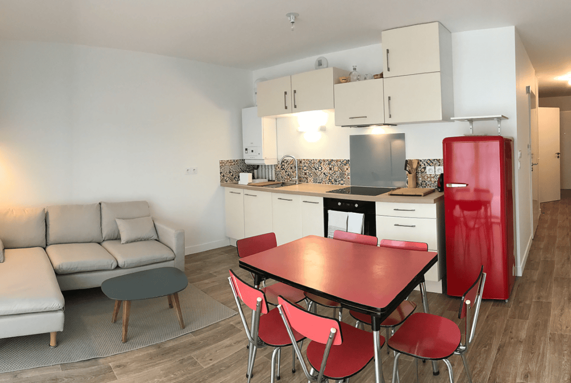 VANNES – T2 meublé à louer – 2 pièces – 42.79 m²
