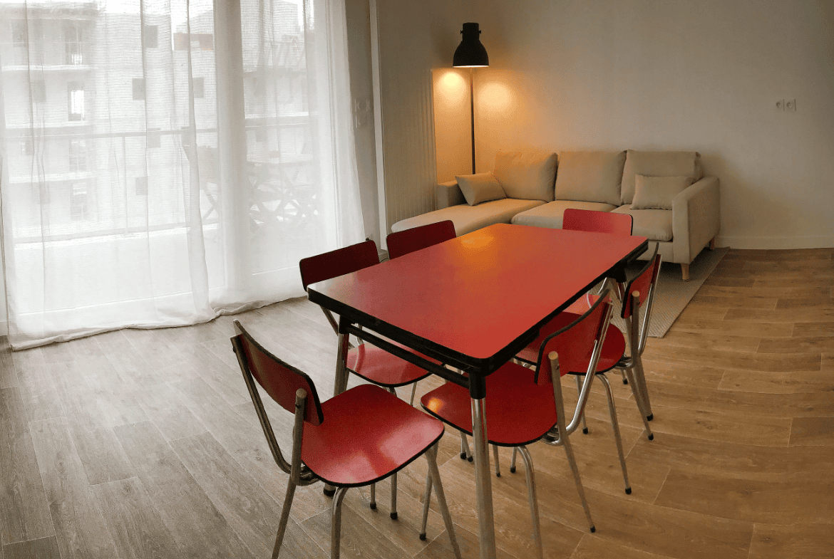 VANNES – T2 meublé à louer – 2 pièces – 42.79 m²