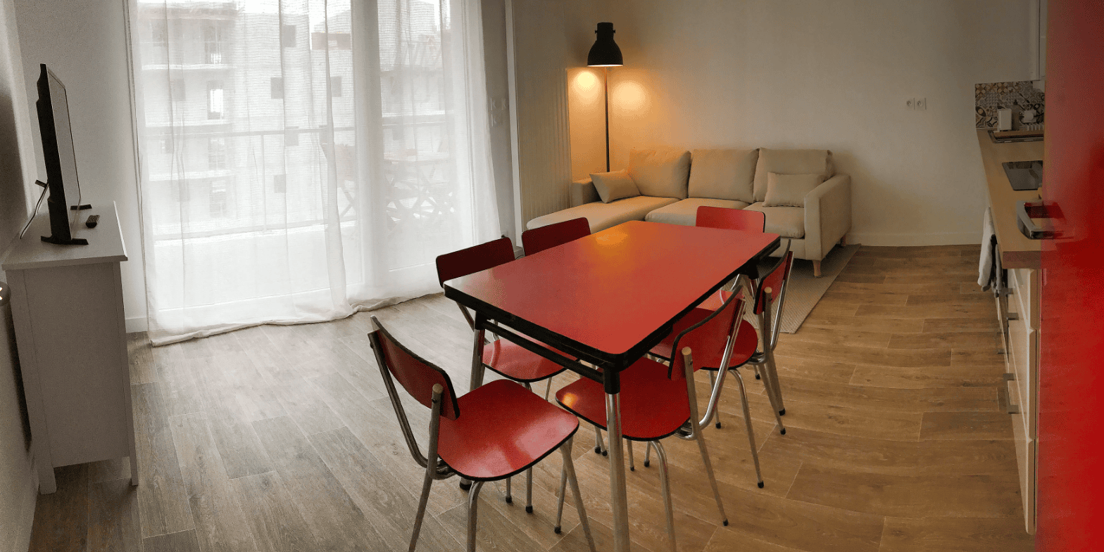 VANNES – T2 meublé à louer – 2 pièces – 42.79 m²