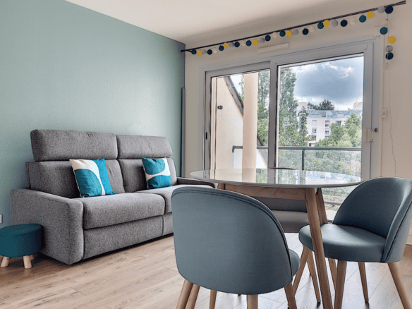 VANNES – T2 meublé à louer – 2 pièces – 35.38 m²