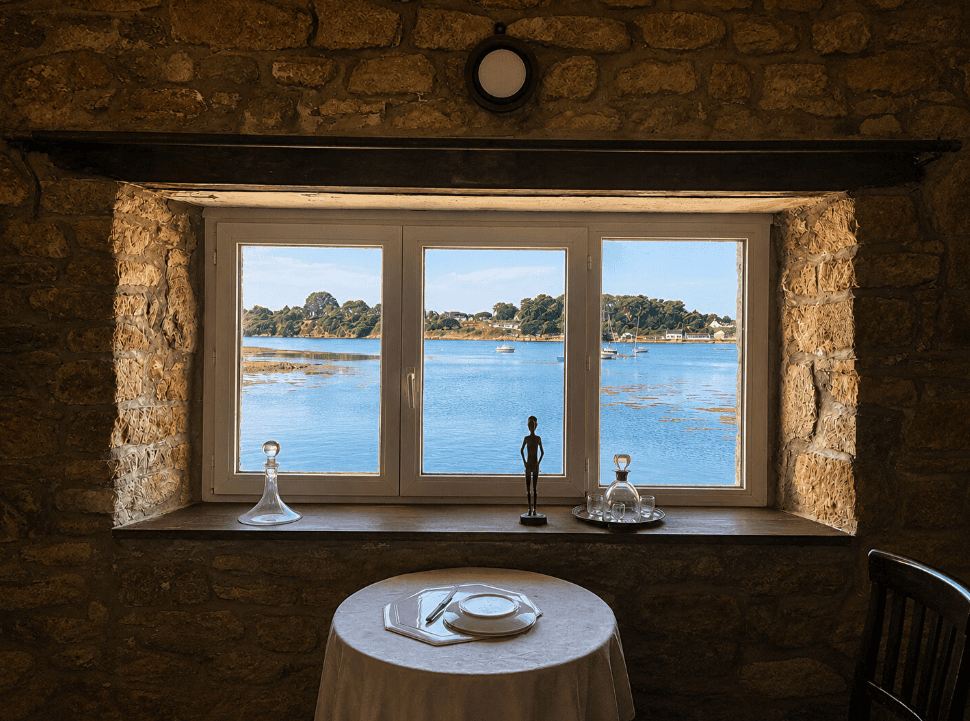 Saint-Philibert – Propriété d’exception avec moulin sur l’eau et vue mer