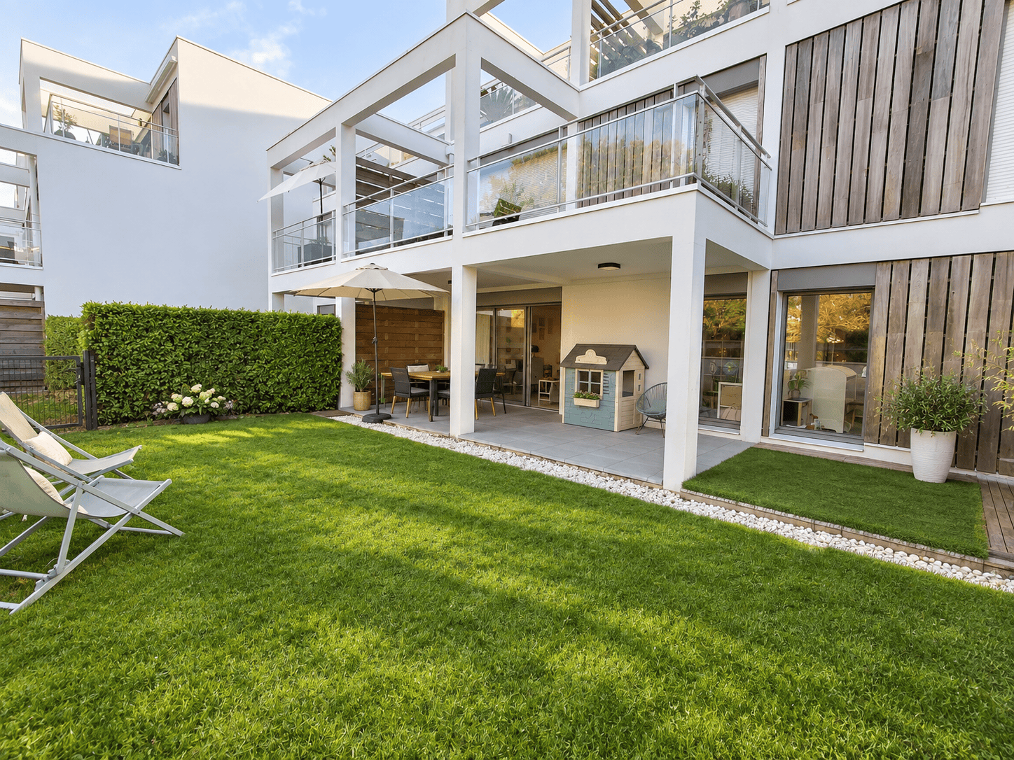 jardin Appartement Vannes de 61.84 m² rez de jardin – 2 chambres – garage
