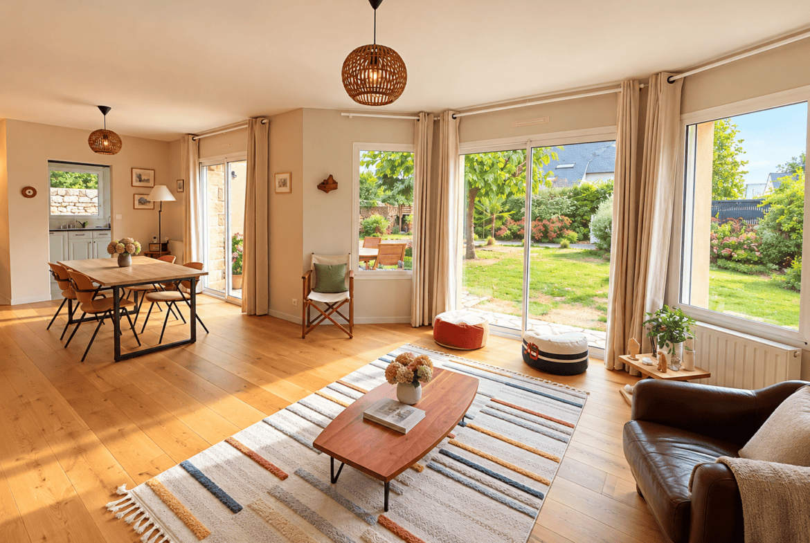 Maison SENE 7 pièce(s) 134.26 m² – double garage – jardin clos de 715 m²